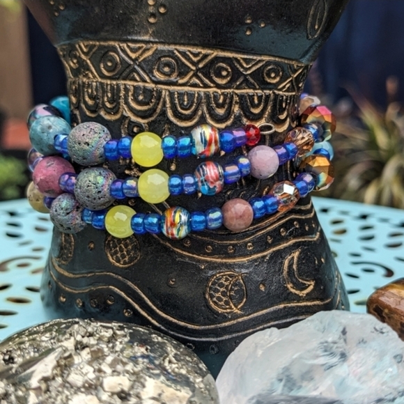 Colorful Handcrafted Beaded Bracelets - Pick One - Picture 13 of 16